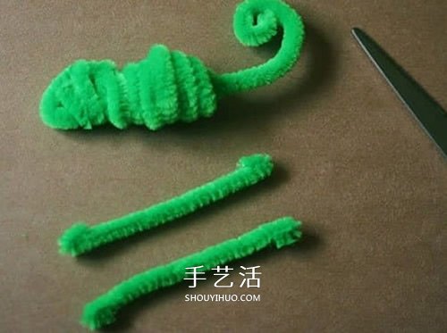 幼儿园手工制作变色龙 扭扭棒做变色龙的方法 -  www.shouyihuo.com