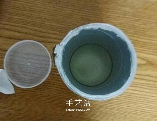 薯片桶废物利用DIY 手工制作简易存钱罐图解 -  www.shouyihuo.com