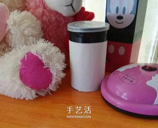 薯片桶废物利用DIY 手工制作简易存钱罐图解 -  www.shouyihuo.com
