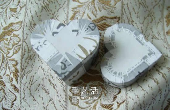 简单又好看的爱心礼品盒手工制作方法图解 -  www.shouyihuo.com