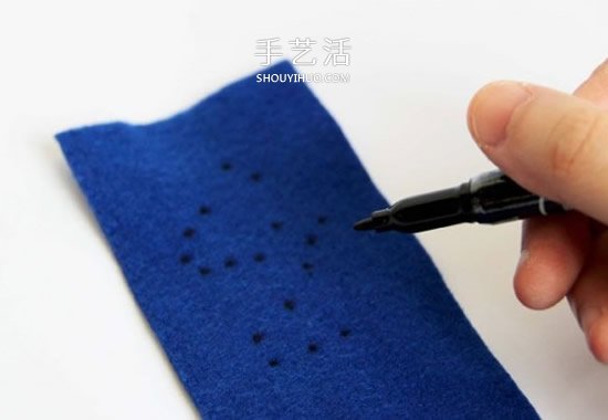 最爱美丽的星空！手工布艺星空腕带的做法 -  www.shouyihuo.com