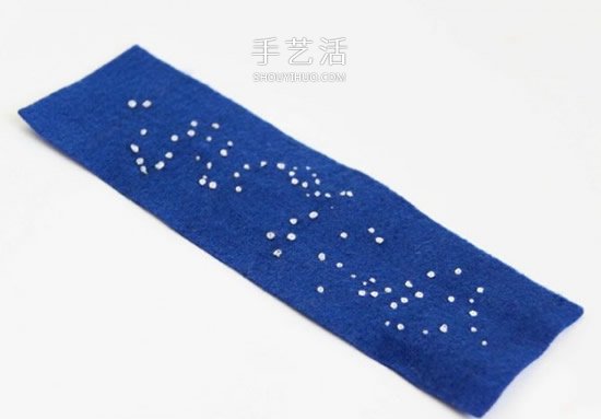 最爱美丽的星空！手工布艺星空腕带的做法 -  www.shouyihuo.com