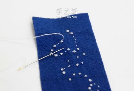 最爱美丽的星空！手工布艺星空腕带的做法 -  www.shouyihuo.com