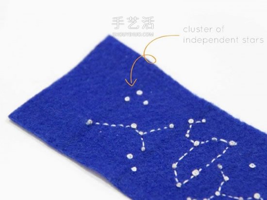最爱美丽的星空！手工布艺星空腕带的做法 -  www.shouyihuo.com