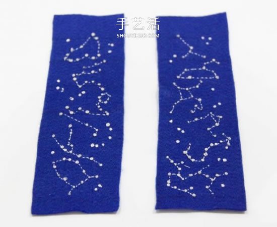 最爱美丽的星空！手工布艺星空腕带的做法 -  www.shouyihuo.com