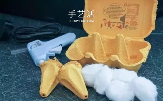 幼儿园学做冰激凌图解 鸡蛋托废物利用小手工 -  www.shouyihuo.com