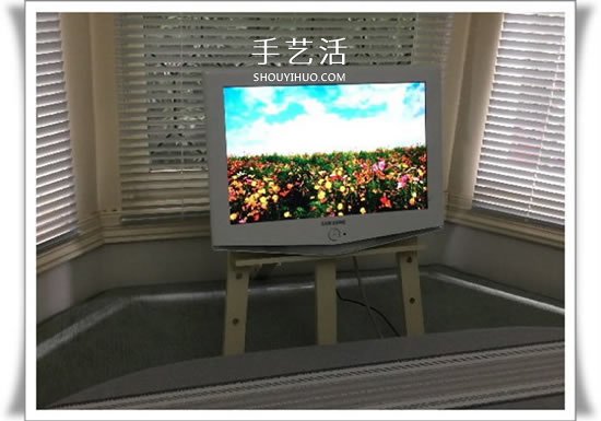 不要的画架废物利用 DIY改造电视架的方法 -  www.shouyihuo.com