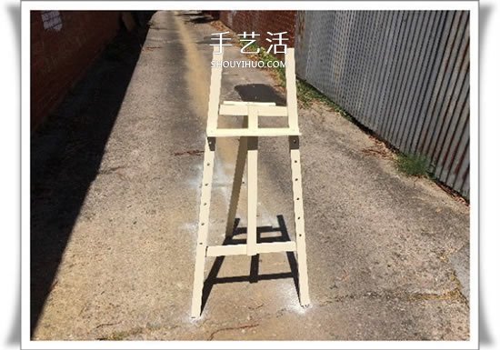 不要的画架废物利用 DIY改造电视架的方法 -  www.shouyihuo.com