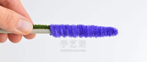 怎么用扭扭棒做薰衣草 非常简单的手工小制作 -  www.shouyihuo.com