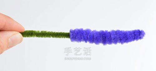 怎么用扭扭棒做薰衣草 非常简单的手工小制作 -  www.shouyihuo.com