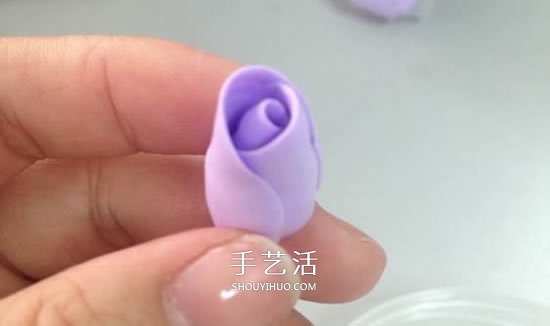 超轻粘土玫瑰花教程图解 让人惊艳的渐变色！ -  www.shouyihuo.com