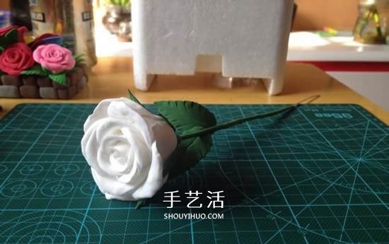 超轻粘土玫瑰花教程图解 让人惊艳的渐变色！ -  www.shouyihuo.com