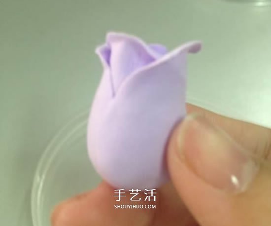 超轻粘土玫瑰花教程图解 让人惊艳的渐变色！ -  www.shouyihuo.com