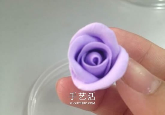 超轻粘土玫瑰花教程图解 让人惊艳的渐变色！ -  www.shouyihuo.com