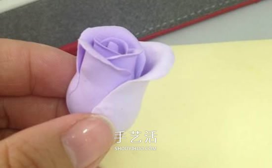 超轻粘土玫瑰花教程图解 让人惊艳的渐变色！ -  www.shouyihuo.com