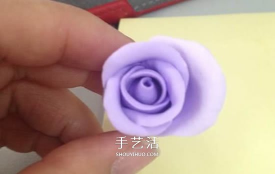 超轻粘土玫瑰花教程图解 让人惊艳的渐变色！ -  www.shouyihuo.com