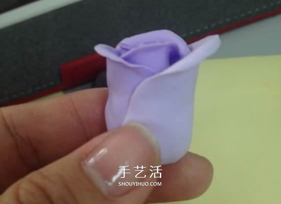 超轻粘土玫瑰花教程图解 让人惊艳的渐变色！ -  www.shouyihuo.com