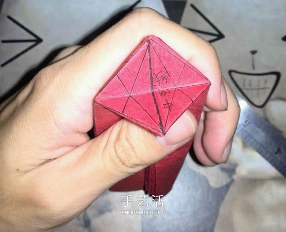 六翼炽天使之心的折纸方法图解 超多详细步骤！ -  www.shouyihuo.com