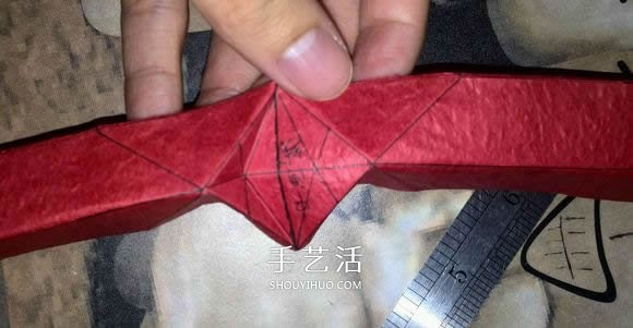 六翼炽天使之心的折纸方法图解 超多详细步骤！ -  www.shouyihuo.com