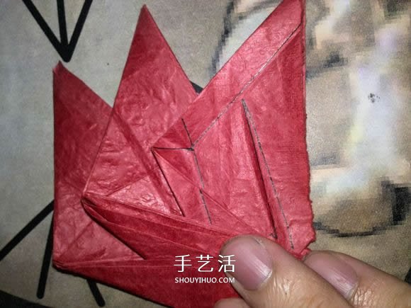 六翼炽天使之心的折纸方法图解 超多详细步骤！ -  www.shouyihuo.com