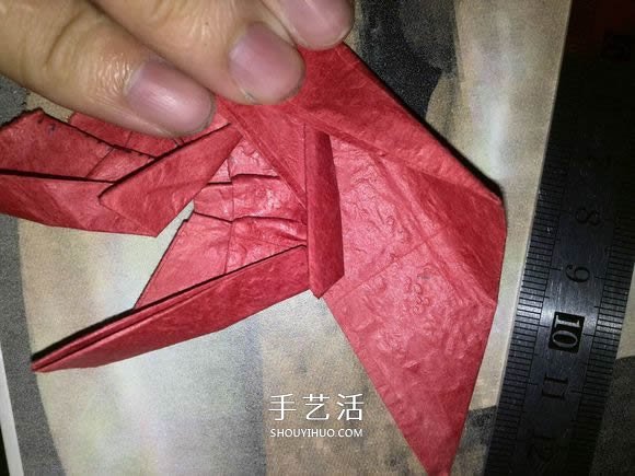 六翼炽天使之心的折纸方法图解 超多详细步骤！ -  www.shouyihuo.com