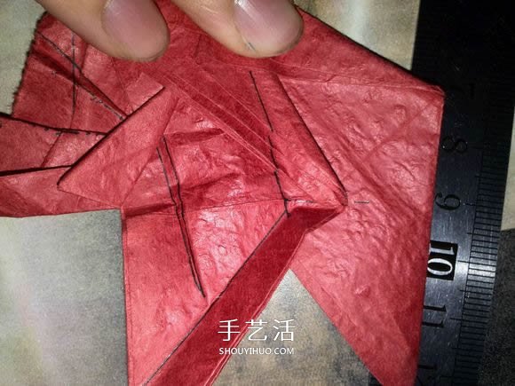 六翼炽天使之心的折纸方法图解 超多详细步骤！ -  www.shouyihuo.com
