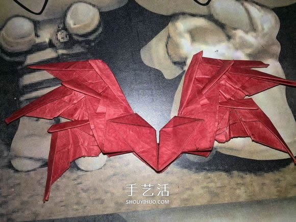 六翼炽天使之心的折纸方法图解 超多详细步骤！ -  www.shouyihuo.com