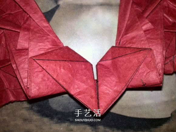 六翼炽天使之心的折纸方法图解 超多详细步骤！ -  www.shouyihuo.com