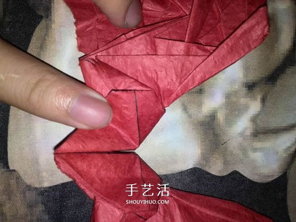 六翼炽天使之心的折纸方法图解 超多详细步骤！ -  www.shouyihuo.com