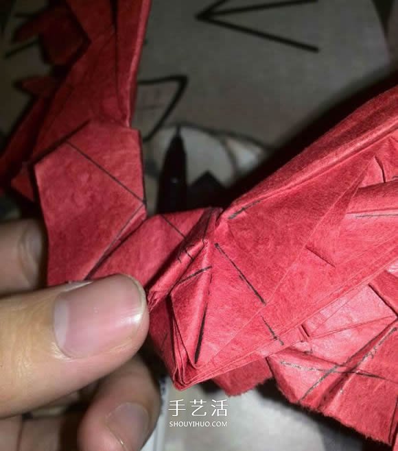 六翼炽天使之心的折纸方法图解 超多详细步骤！ -  www.shouyihuo.com