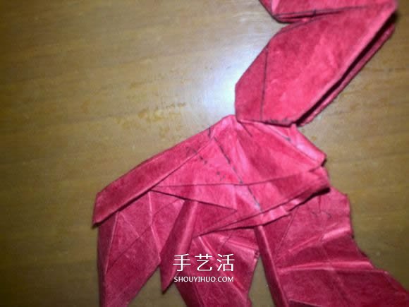 六翼炽天使之心的折纸方法图解 超多详细步骤！ -  www.shouyihuo.com