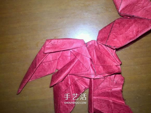 六翼炽天使之心的折纸方法图解 超多详细步骤！ -  www.shouyihuo.com