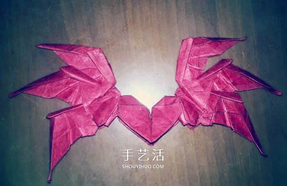 六翼炽天使之心的折纸方法图解 超多详细步骤！ -  www.shouyihuo.com