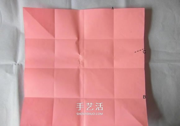 百合花纸巾盒的折法 带花纸巾盒怎么折图解 -  www.shouyihuo.com