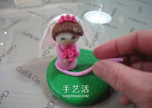 软陶结婚娃娃的制作方法 很漂亮的婚庆装饰摆件 -  www.shouyihuo.com