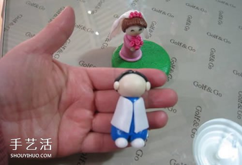 软陶结婚娃娃的制作方法 很漂亮的婚庆装饰摆件 -  www.shouyihuo.com