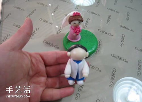软陶结婚娃娃的制作方法 很漂亮的婚庆装饰摆件 -  www.shouyihuo.com