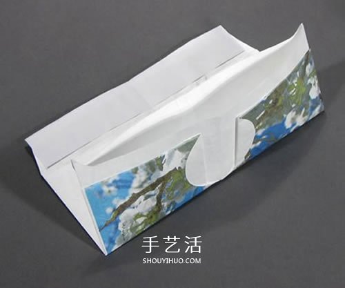 折纸皮夹钱包的教程 带卡包功能纸钱包的折法 -  www.shouyihuo.com