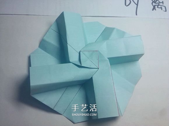 一步一步教你折！详细川崎玫瑰折纸过程图解 -  www.shouyihuo.com