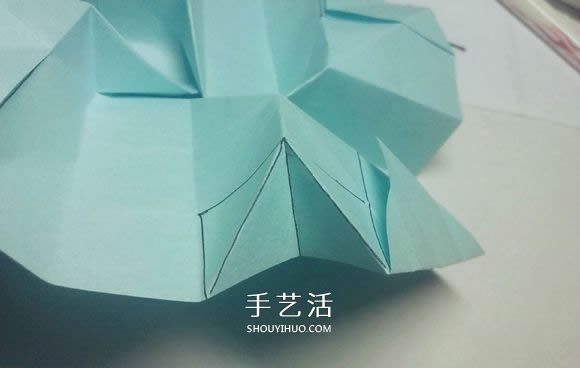 一步一步教你折！详细川崎玫瑰折纸过程图解 -  www.shouyihuo.com