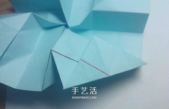 一步一步教你折！详细川崎玫瑰折纸过程图解 -  www.shouyihuo.com