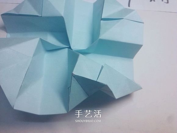 一步一步教你折！详细川崎玫瑰折纸过程图解 -  www.shouyihuo.com