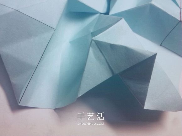 一步一步教你折！详细川崎玫瑰折纸过程图解 -  www.shouyihuo.com