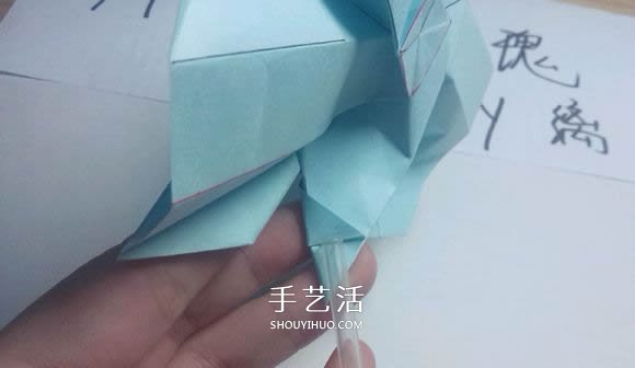 一步一步教你折！详细川崎玫瑰折纸过程图解 -  www.shouyihuo.com