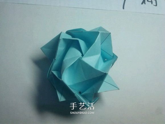 一步一步教你折！详细川崎玫瑰折纸过程图解 -  www.shouyihuo.com