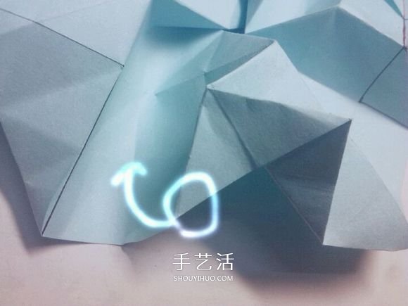 一步一步教你折！详细川崎玫瑰折纸过程图解 -  www.shouyihuo.com