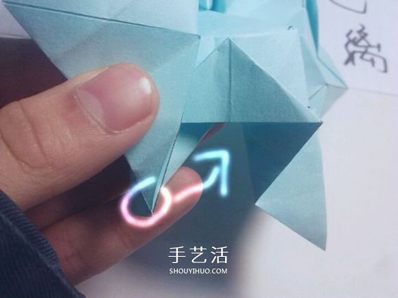 一步一步教你折！详细川崎玫瑰折纸过程图解 -  www.shouyihuo.com