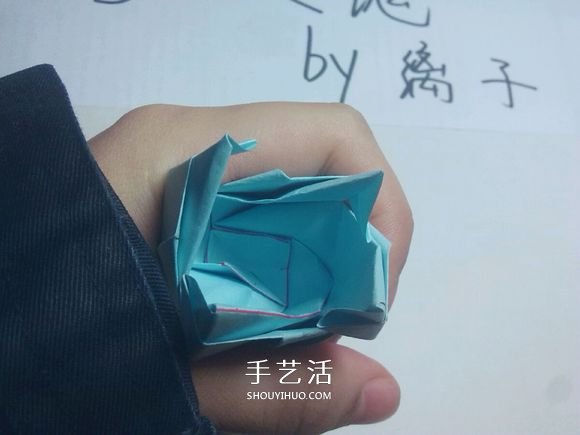 一步一步教你折！详细川崎玫瑰折纸过程图解 -  www.shouyihuo.com