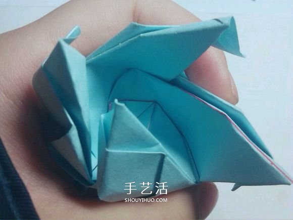 一步一步教你折！详细川崎玫瑰折纸过程图解 -  www.shouyihuo.com