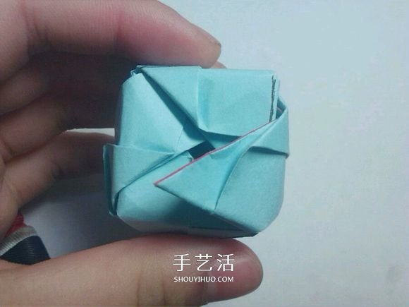 一步一步教你折！详细川崎玫瑰折纸过程图解 -  www.shouyihuo.com